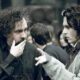 Tim Burton e Johnny Depp (©Set di Sweeney Todd - Il diabolico barbiere di Fleet Street, Profilo Facebook Il cinema è la domanda, il cinema è la risposta)